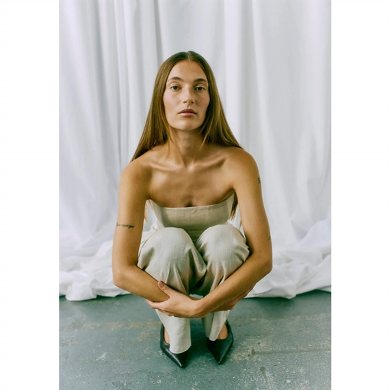 Copenhagen Muse CMTENI Corsage Top, Beige 
